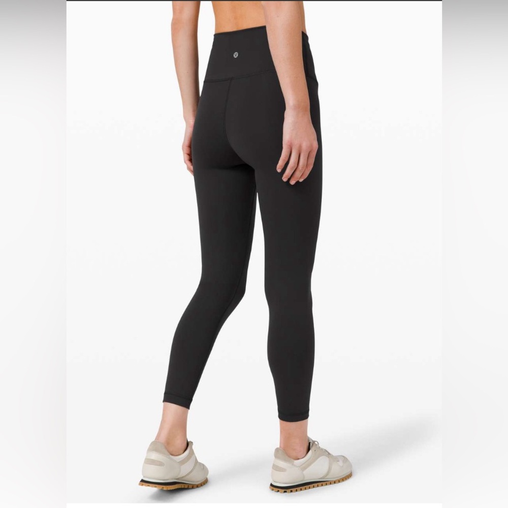 Lululemon wunder train high rise tight 25” black size 0